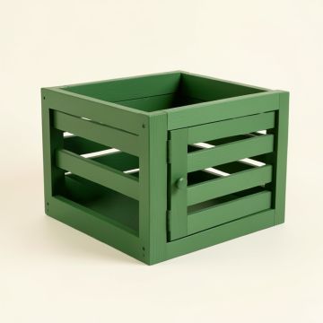 Meadow Canyon Empty Furniture-Style Pet Crate - Green (synthetic illustration; no displayed measurements)
