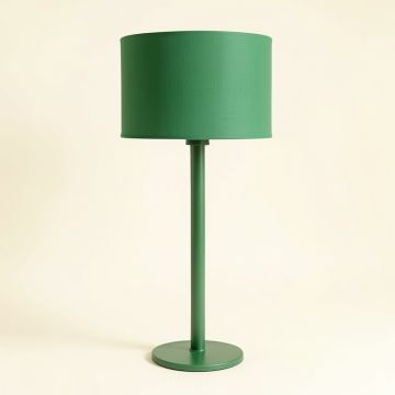 Juniper Bend Floor Lamp With A Plain Fabric Shade - Green (synthetic illustration; no displayed measurements)