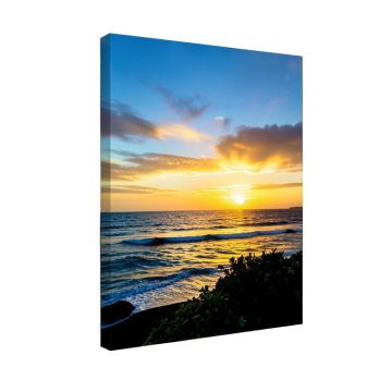 Hawaii Sunset Photographic Print On Canvas