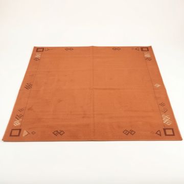 Spruce Branch Rectangular Area Rug - Terracotta (synthetic illustration; no displayed measurements)