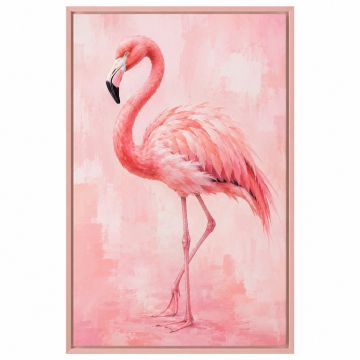 Coral Flamingo Graphic Art