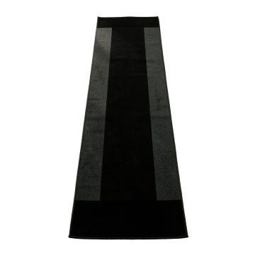 Slate Arc Narrow Runner Rug - Black