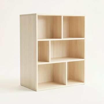 Pine Bend Desktop Shelving Unit - Ivory (synthetic illustration; no displayed measurements)