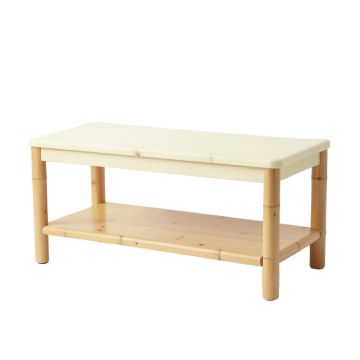 Fern Branch Indoor Bench - Cream (synthetic illustration; no displayed measurements)