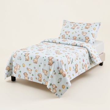 Sleepy Sheep Four-Piece Nursery Decor Set (synthetic illustration; no displayed measurements)