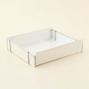 Aspen Dale Empty Under-Desk Cable Tray - White (synthetic illustration; no displayed measurements)