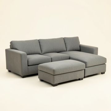 Malta Reversible Sofa & Chaise With Ottoman (synthetic illustration; no displayed measurements)