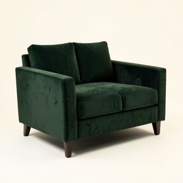 65 '' Square Arm Loveseat With Reversible Cushions (synthetic illustration; no displayed measurements)