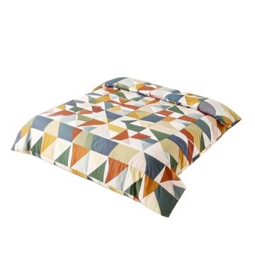 Refresh Geometric Cotton Duvet Cover