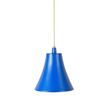 Ash Bridge Pendant Light Suspended From One Plain Cable - Blue