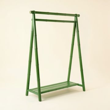 Cedar Arc Empty Garment Rack (synthetic illustration; no displayed measurements)