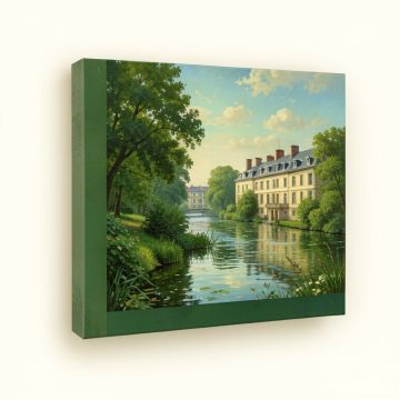 The Promenade Near Argenteuil By Monet Painting On Canvas (synthetic illustration; no displayed measurements)