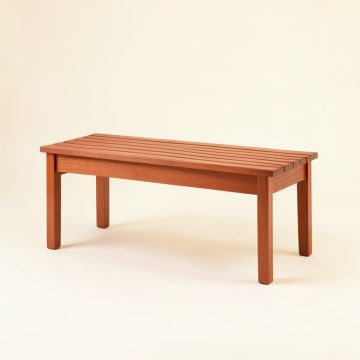 Hill Bridge Indoor Bench - Terracotta (synthetic illustration; no displayed measurements)
