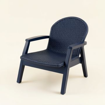 Ridge Branch Outdoor Lounge Chair - Navy (synthetic illustration; no displayed measurements)