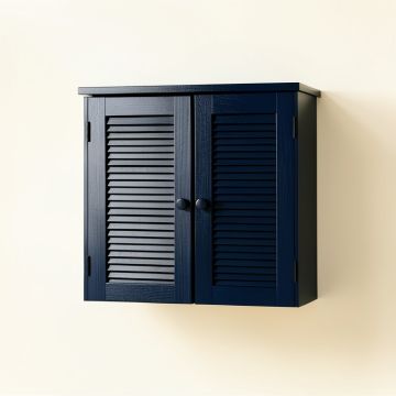 Harbor Crest Wall-Mounted Entry Cabinet - Navy (synthetic illustration; no displayed measurements)