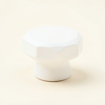 Dune Bridge Cabinet Knob Without Packaging - White (synthetic illustration; no displayed measurements)