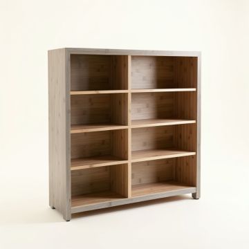 Harbor Edge Freestanding Bookcase - Gray (synthetic illustration; no displayed measurements)