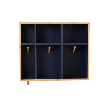 Linden Brook Wall-Mounted Entryway Organizer Shelf - Navy