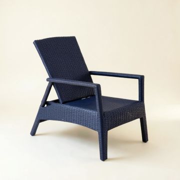 Lake Bluff Outdoor Lounge Chair - Navy (synthetic illustration; no displayed measurements)