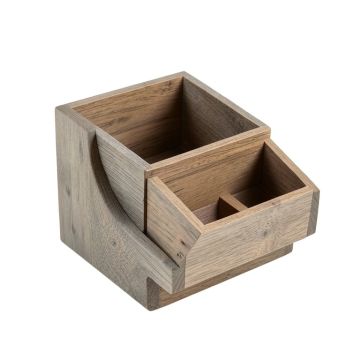 Meadow Arc Empty Coffee-Station Organizer - Gray (synthetic illustration; no displayed measurements)
