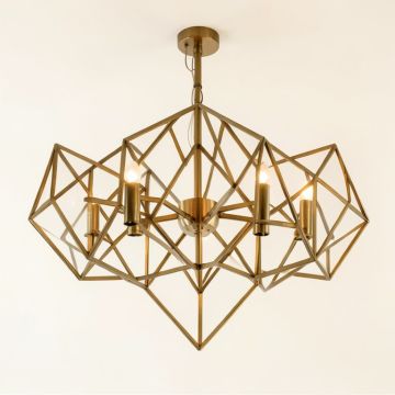Coyle 4 - Light Unique Geometric Chandelier (synthetic illustration; no displayed measurements)