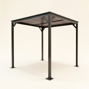 Ios Modern 10 Ft. W X 10 Ft. D Vinyl Pergola (synthetic illustration; no displayed measurements)