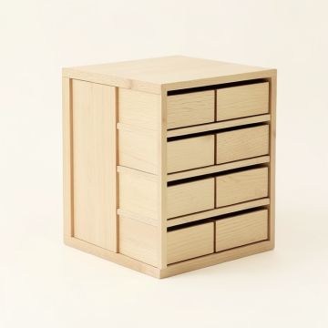 Spruce Crest Small-Parts Storage Drawer Cabinet - Beige (synthetic illustration; no displayed measurements)