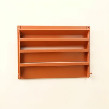 Juniper Bend Empty Wall-Mounted Tool Organizer Panel - Terracotta (synthetic illustration; no displayed measurements)