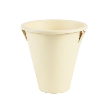 Ash Bluff Empty Railing Planter With Integral Brackets - Cream