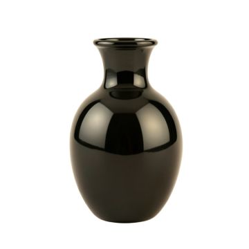 Cedar Branch Empty Decorative Vase - Black