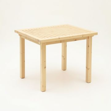 Ridge Bridge Patio Table - Ivory (synthetic illustration; no displayed measurements)