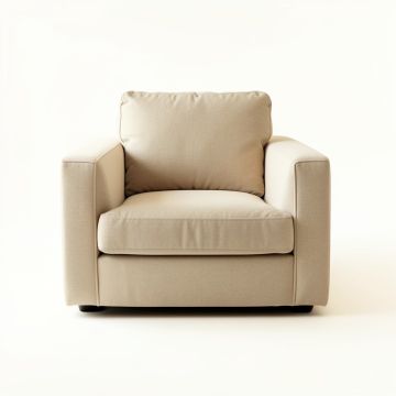 Bay Brook Upholstered Armchair - Beige (synthetic illustration; no displayed measurements)