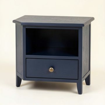 Flint Edge Nightstand - Navy (synthetic illustration; no displayed measurements)