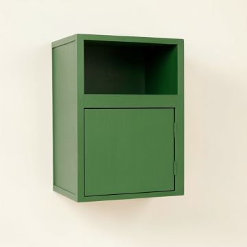 Heath Crest Wall-Mounted Entry Cabinet - Green (synthetic illustration; no displayed measurements)