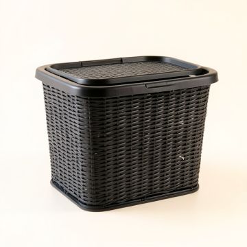 Elm Bridge Laundry Hamper - Black (synthetic illustration; no displayed measurements)
