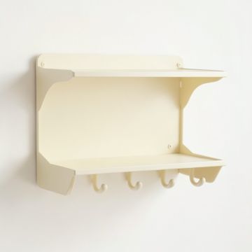 Lake Edge Wall-Mounted Entryway Organizer Shelf - Cream (synthetic illustration; no displayed measurements)