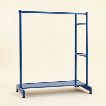 Cliff Branch Empty Garment Rack - Blue (synthetic illustration; no displayed measurements)