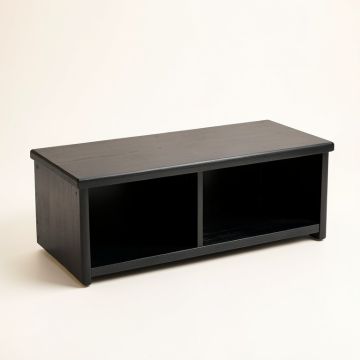 Lake Brook Shoe Storage Bench - Black (synthetic illustration; no displayed measurements)