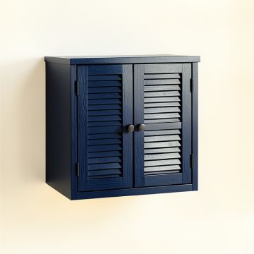 Cliff Branch Wall-Mounted Entry Cabinet - Navy (synthetic illustration; no displayed measurements)