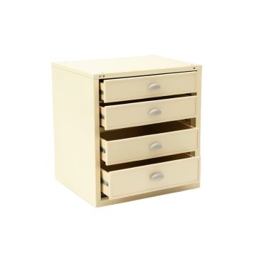 Hill Branch Small-Parts Storage Drawer Cabinet - Ivory