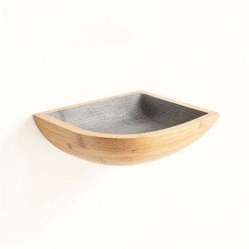 Pine Crossing Wall-Mounted Cat Perch - Gray (synthetic illustration; no displayed measurements)