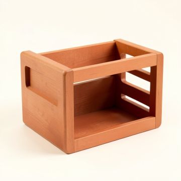 Cedar Falls Empty Furniture-Style Pet Crate - Terracotta (synthetic illustration; no displayed measurements)