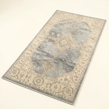 Hillsby Oriental Charcoal/Light Gray/Beige Area Rug (synthetic illustration; no displayed measurements)
