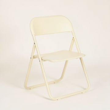 Holly Crossing Folding Outdoor Chair - Cream (synthetic illustration; no displayed measurements)