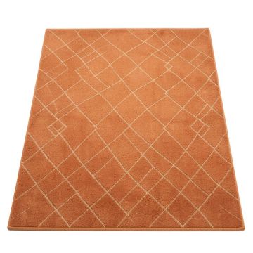 Brook Branch Rectangular Area Rug - Terracotta (synthetic illustration; no displayed measurements)