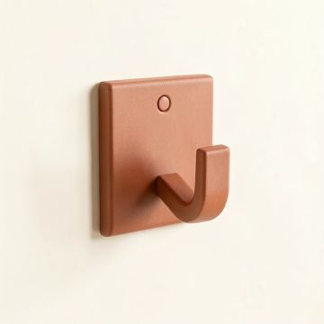 Moss Crest Wall-Mounted Robe Hook - Terracotta (synthetic illustration; no displayed measurements)