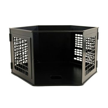 Reed Brook Empty Furniture-Style Pet Crate - Black