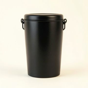 River Canyon Storage Canister With Lid - Black (synthetic illustration; no displayed measurements)