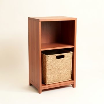 Hazel Brook Freestanding Pull-Out Hamper Cabinet - Terracotta (synthetic illustration; no displayed measurements)