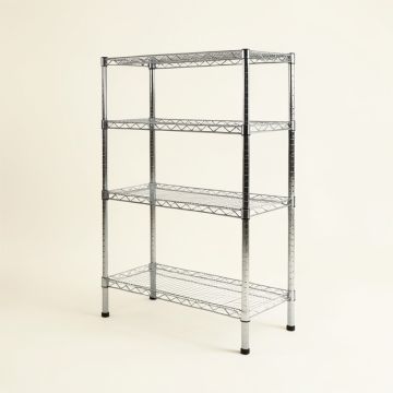 Glenaire 31.5 '' H X 13.77 '' W X 9.84 '' D 4 Shelf Wire Shelving Unit (synthetic illustration; no displayed measurements)